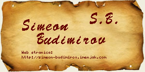 Simeon Budimirov vizit kartica